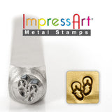 ImpressArt SANDALS Metal Stamp, Flip Flops Design Stamp, 6mm, Beach Stamp, Steel Punch, Jewelry Making Tool for Metal Stamping, Steel Stamp - LakiKaiSupply