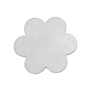 Aluminum 6 Petal Flower 1 3/8" 20 gauge Qty 12 Stamping Pendant Blanks Deburred