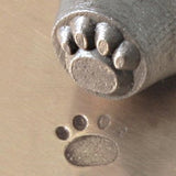 PAW PRINT Metal Stamp, Pet ID Design, ImpressArt 3 mm Small Jewelry Steel Puppy or Dog Stamp, Steel Stamp