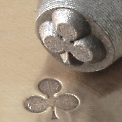 CLUB Metal Stamp ImpressArt 6mm Suit of Cards Clubs Design Stamp, Stamping Tool for DIY Jewelry, Steel Stamp