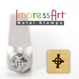 Celtic Cross Metal Stamp 6 mm Steel Punch Stamping Jewelry Impressart, Steel Stamp