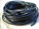 BLACK LEATHER CORD 2mm Round Cord,  4 Yards, Genuine Leather Cording, Great for Wrap Bracelets