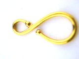 Large Classic Hook Clasp Tierracast Gold 32mm Qty 2 Leather Clasp S Clasp