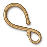 Large Classic Hook Clasp Tierracast Gold 32mm Qty 2 Leather Clasp S Clasp