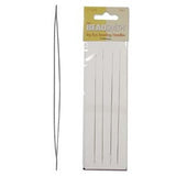 BIG EYE NEEDLES, 5" Qty 4 Large Eye, Long Needle for Bead Weaving