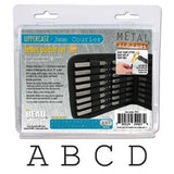 COURIER Alphabet Uppercase Stamp Kit, Beadsmith 3mm Typewriter Font, Stamping Tool Set