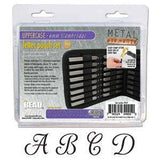 CAMBRIDGE Alphabet Uppercase Letter Metal Stamp Sets by Beadsmith 6mm Cursive Font 1/4&quot; Stamp Set