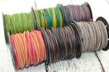 GYPSY IRASA Round Leather Cord 2mm 12 Feet Pink Orange Leather Cord Great for Wraps Bracelets