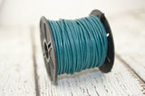 Esmeralda Round Leather Cord 2mm 12 Feet Dark Dark Turquoise Cording Great Leather Wrap Cords