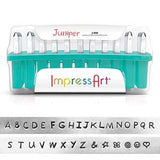 ImpressArt Metal Stamps Set, Juniper Metal Stamping Kit, Alphabet Uppercase, Hand Stamps, 3mm Upper Case Set Plus Bonus Design Stamps