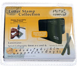 SPIRAL Calligraphy Lowercase Metal Stamp Kit, Metal Complex 4mm Jewelry Stamping Tools