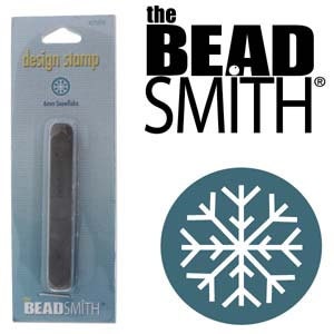 Snowflake Metal Stamp 6 mm Beadsmith Hand Stamping Tool Holiday Stamp Snow Flake, Steel Stamp