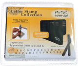 TYPEWRITER Uppercase Metal Stamp Kit, Metal Complex 3mm Newsprint Font, Jewelry Stamping Tools