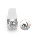 Snail Metal Stamp ImpressArt 6mm,  Design, Tool for Hand Stamped Jewelry, Steel Stamp