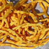 Gold Silk Cords, Hand Dyed, Golden Yellow Silk Strings, 3-4mm x  3 Yards, Silk Cords for Jewelry Making or Craft Supplies, 100% Silk Strings