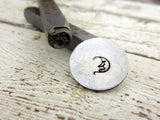 MAN in the MOON Metal Stamp, 6 mm, Rated for Stainless Steel, MOONFACE Great for Hand Stamped Jewelry