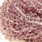 Medium Amethyst Tear Drop Beads /Czech Glass 6mm Bead /Soft Purple Teardrop Beads /Great Kumihimo Braids and Bead Crochet