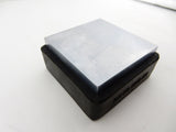 2 1/2" STEEL BENCH BLOCK, 7/8" Thick, 2.5" Solid Steel Square Block with Rubber Base, Metal Forming Tool for Hand Stamping Jewelry