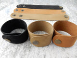 Black Natural or Medium Tan Leather Cuffs Qty 1 to 10, 1.5" Wide, Genuine Leather Wristband, 1 1/2" Wide, Cuff Blank, Hand Stamping Supplies