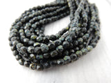 MATTE JET PICASSO Faceted Round Czech Beads, 3mm Czech Glass Beads Qty 50 Firepolished Tiny Black Czech Beads