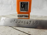 SCRIPTINA Metal Stamp Kit Numbers 1.5mm, 3mm or  6mm Script Number Stamp Set 1/16", 1/8" or 1/4" Steel Punches Stamping Tool Stamped Jewelry