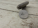 TRIANGLE Metal Stamp, 6 mm, Geometric Design Stamp,  Recovery Symbol, Great Stamp for DIY Jewelry,, Steel Stamp