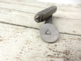 TRIANGLE Metal Stamp, 6 mm, Geometric Design Stamp,  Recovery Symbol, Great Stamp for DIY Jewelry,, Steel Stamp