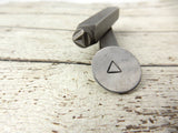 TRIANGLE Metal Stamp, 6 mm, Geometric Design Stamp,  Recovery Symbol, Great Stamp for DIY Jewelry,, Steel Stamp