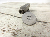 HEART Outline Metal Design Stamp 6mm Heart Design Stamp, Great Stamp for DIY Valentines Day Jewelry, Steel Stamp