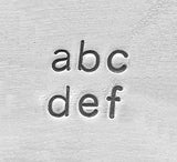 2mm SANS SERIF Lowercase and Numbers Metal Stamp Kit, Economy Alphabet Letters Metal Stamps, 3/32” Similar to Arial Letter Font