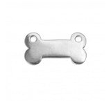 Dog Bone Stamping Blanks, ImpressArt Pewter Dogbone Metal Stamping Blanks 1 1/8" x 1/2" Qty 2 or 4 Soft Strike, 16 Gauge, ID Tags Pet Lovers