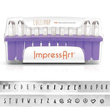 ImpressArt LOLLIPOP Stamp Set, Uppercase and Numbers Stamp Kits, 4mm, Upper Case and Numbers Combination Set