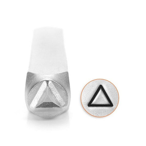 TRIANGLE Metal Stamp ImpressArt Design, 6mm, TRIANGLE Outline Stamp, Geometric Shapes and Patterns, Stamping Tool for DIY Jewelry