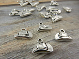 COWBOY HAT, Tierracast, Antique Silver, Western Charm Drop Pendants, Tierra Cast, Southwest Charms