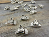 COWBOY HAT, Tierracast, Antique Silver, Western Charm Drop Pendants, Tierra Cast, Southwest Charms