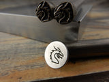 DRAGON Metal Stamp, Dragon Head Outline Stamp, 7mm, Stamping Tool for DIY Jewelry, Steel Stamp