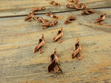 Awareness Ribbon Charms, Antique Copper, Tierracast, 17mm Cancer Awareness Drop Charms, Great Charm for Jewelry, Bracelet Wraps