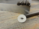 Lotus Metal Stamp 4.5mm, Tiny Outline Design, Great Meditation Yoga Stamp, Stamping Tool for DIY Jewelry