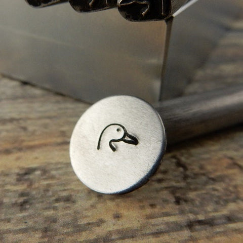 Mallard Duck Head Metal Stamp, 4mm Duck Head Stamp, Stamping Tool for DIY Jewelry - LakiKaiSupply