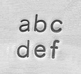 ImpressArt Stamps, BASIC Metal Stamps, 3/32" Alphabet LOWERCASE Stamping Kit, 2.5mm,Hand Stamping Tool, Sans Serif, Arial Font Tool, 3/32"