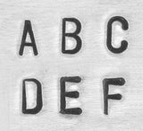 BASIC Alphabet Uppercase, ImpressArt Economy Stamping Kit, 2.5mm, Sans Serif aka Arial Font Tool for Stamped Jewelry Leather and Clay, 3/32"