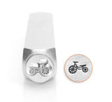 Tricycle Metal Stamp, ImpressArt Metal Stamp 6mm, Childrens Toy, Trike Stamp, Great for Baby Shower Gift Jewelry, Steel Stamp