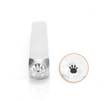 PAW PRINT Metal Stamp, Pet ID Design, ImpressArt 3 mm Small Jewelry Steel Puppy or Dog Stamp, Steel Stamp