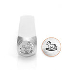 ROCKING HORSE Metal Stamp, ImpressArt Design, 6mm Great for Baby Shower Gifts, Steel Stamp