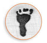 Foot Print Left Large design ImpressArt metal stamp 9.5mm Footprint Feet, Baby Feet Stamp, Steel Stamp