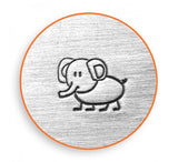 Ellie Elephant Metal Stamp, ImpressArt Design Stamp 6mm, Elle Design, Jewelry Tool For Metal Jewelry and Leather Crafting, Steel Stamp