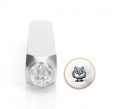 HOOTIE Metal Stamp ImpressArt Owl Design Stamp, 6mm, Bird Stamp, Hand Stamping Tool, Great for DIY Stamped Jewelry, Steel Stamp - LakiKaiSupply