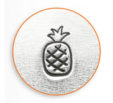 Pineapple Metal Stamp ImpressArt 6mm, Beach Stamp, Hawaiian Fruit Design Hand Tool for Stamped Jewelry, Steel Stamp