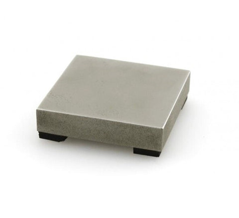 ImpressArt SMALL BENCH BLOCK Square 2" X 2" Steel Stamping Block, Metal Stamping Jewelry Making Tool Bench Block