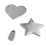 TAG BLANKS, ImpressArt Pewter Metal Stamping Blanks, Ready to Stamp, Soft Strike Blank 1/4" x 1/2" Qty 2 to 24, Great Logo or Handmade Blank